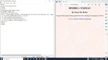 CARA MEMBUAT WEBSITE SEKOLAH SEDERHANA MENGGUNAKAN NOTEPAD LENGKAP!!