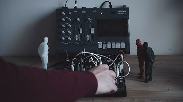 Tascam Portastudio 02 and Make Noise Strega + 0 Ctrl