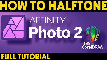 How to Halftone for DTF with AFFINITY Photo 2 (And CorelDRAW)
