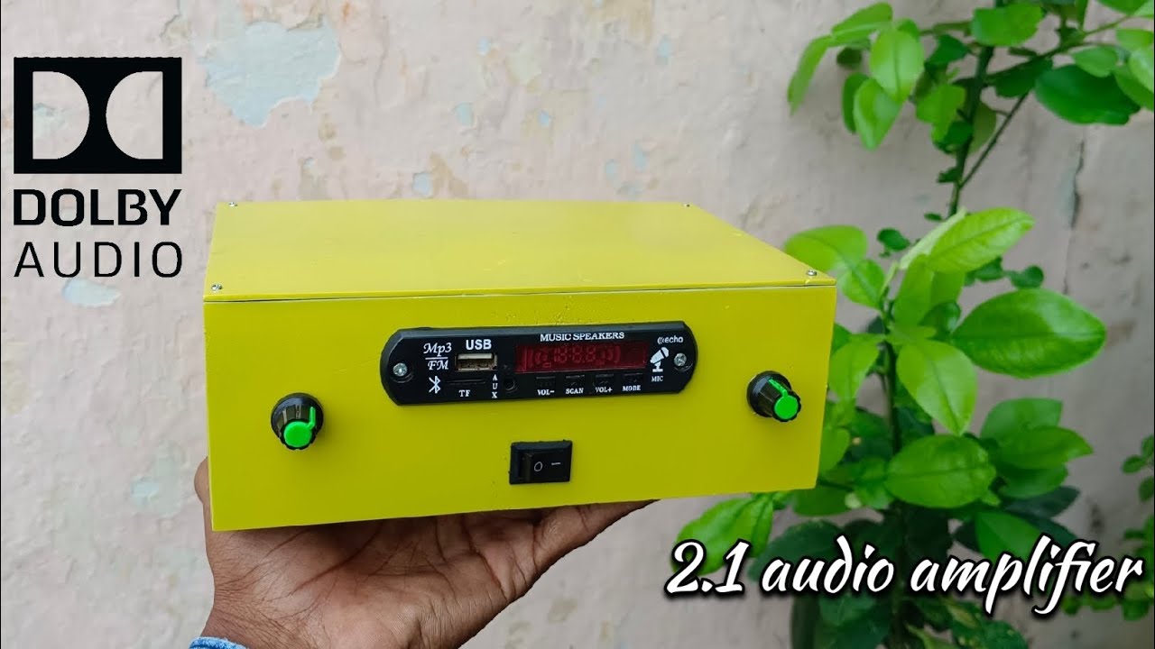 | Made a Cheapest 2.1Amplifier | How To Make 2.1 Sound System 