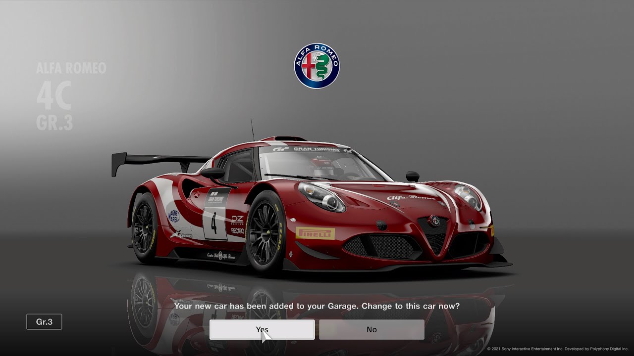Gran Turismo™SPORT | Alfa Romeo 4C Gr.3 | Test Race - YouTube