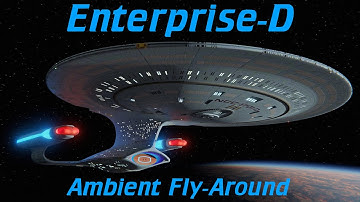 U.S.S. Enterprise NCC-1701-D Ambient Fly-Around | 1 Hour | A Star Trek Fan Animation