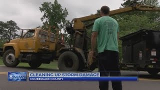 Hope Mills residents clean up following Sunday's storms