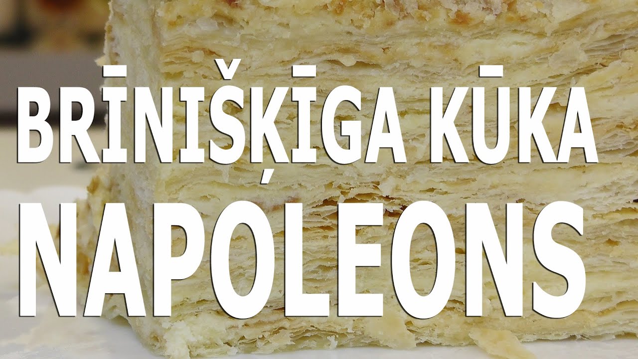 Svētku recepte: Brīnišķīga kūka Napoleons