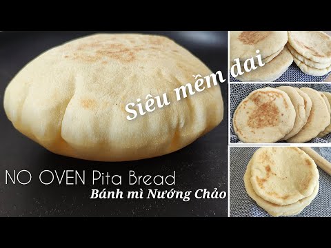 Video NO KNEAD Pita Bread (Without Oven) | Cách làm bánh mì... - youtube