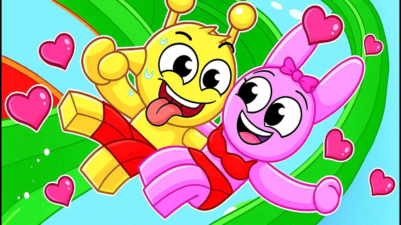 Simon y Pinki van a un PARQUE ACUÁTICO en Roblox..