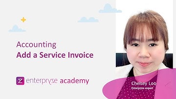 10. Enterpryze Accounting Package: How to add a Sales Service invoice - Enterpryze Academy