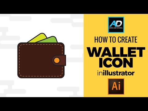 How to Make Wallet Icon in illustrator | Icon Maker | Adobe Illustrator Tutorial