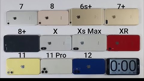 6s plus vs 7 vs 7 plus vs 8 vs 8 plus vs X vs XS max vs XR vs 11 pro vs 12 Battery test in 2022