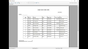 Tạo Báo cáo bằng công cụ Crystal Report