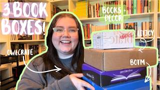 📚 Book Mail Chaos! | Unboxing 3 Subscription Boxes + New Shelf Decor