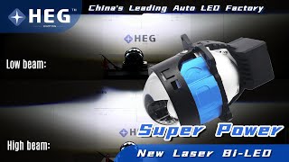 Ultra bright 3 inch laser projector lens light car retrofit biled headlight for Vehicle Light.