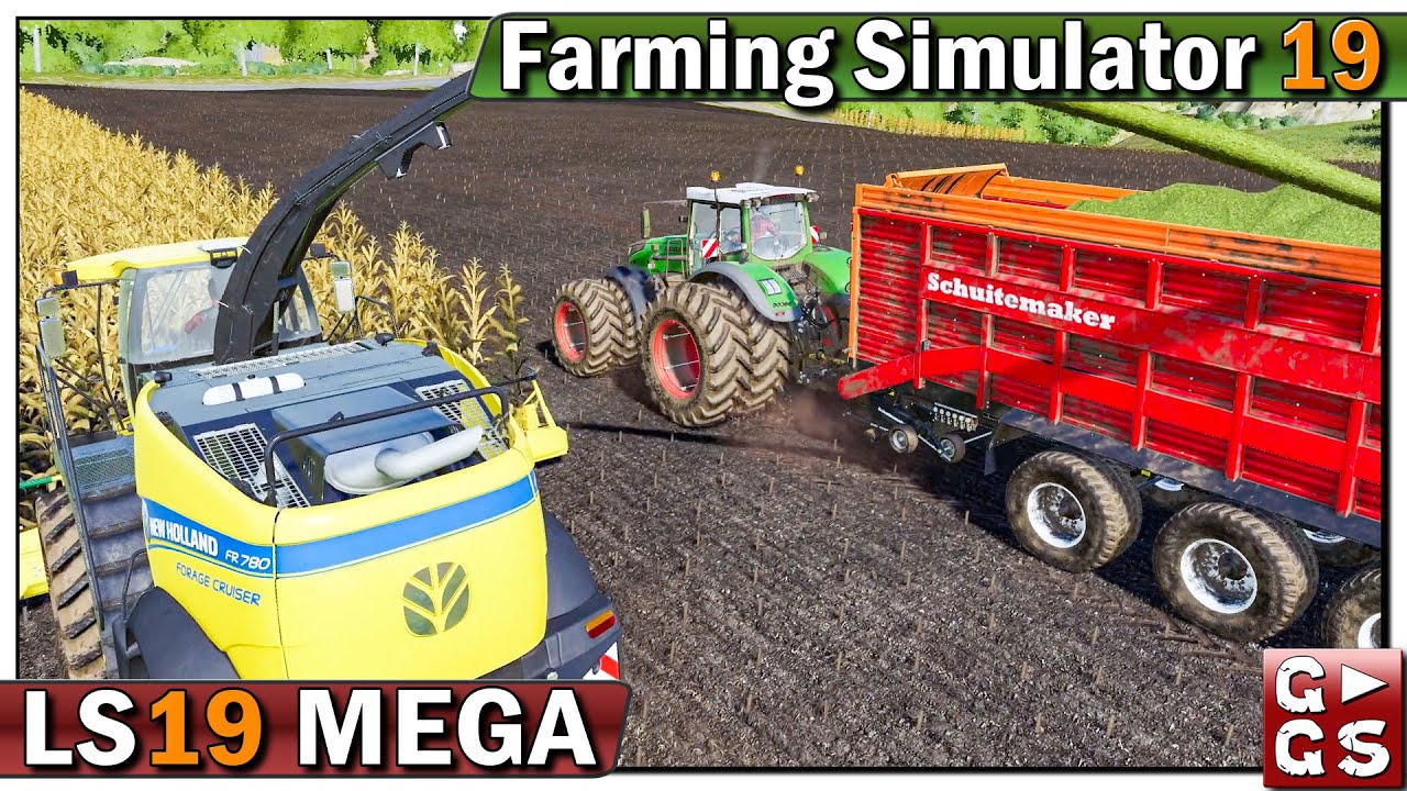LS19 MEGA 🚜 Zuschauer häckseln XXL 5/6 #50 LANDWIRTSCHAFTS SIMULATOR 19 gaming logo