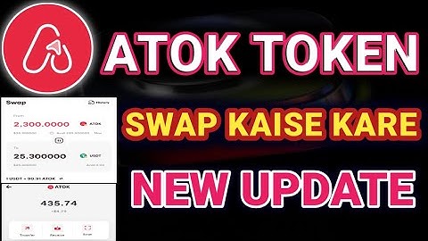 atok token swap to trust wallet I atok token swap kaise kare I atok mining app I atok mining listing