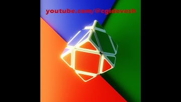 Making a Skewb Cube #shorts #blender #blender3d #3dmodeling #blendertutorial #youtubeshorts