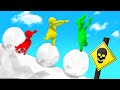 BALANCE On The SNOWBALL Or DIE! (Human Fall Flat)