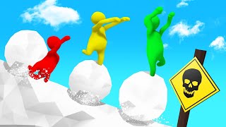 BALANCE On The SNOWBALL Or DIE! (Human Fall Flat)