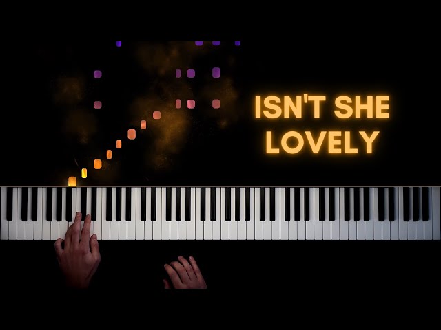 Stevie Wonder - Isn't She Lovely  Piano Cover + Sheet Music 