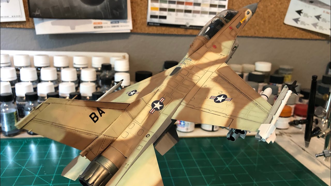 1/48 F16B Iron Eagle Movie Build Part 3 Finale YouTube