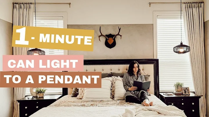 How to Convert Recessed Light to a Pendant Light - NO Hardwiring