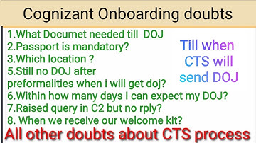 CTS full doubts tamil | CTS BGV, pre-formalities doubts,DOJ in tamil | part 5