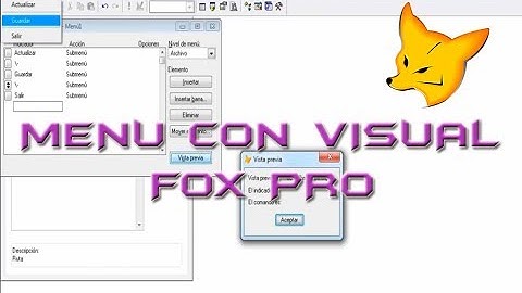 Menú con Visual Fox Pro