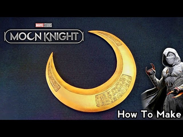 How To Make Moon Knight Crescent Darts With Cardboard | MARVEL's Moon Knight Weapon class=