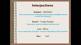 Swahili Grammar Basics/Interjections