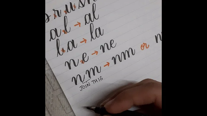 How to connect calligraphy letters into words | Word Formation | Beginner's guide to brush lettering