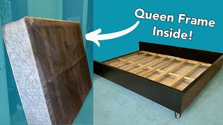 DIY Bed Frame from Old Box Spring