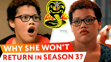 Why is Aisha not returning to Cobra Kai?