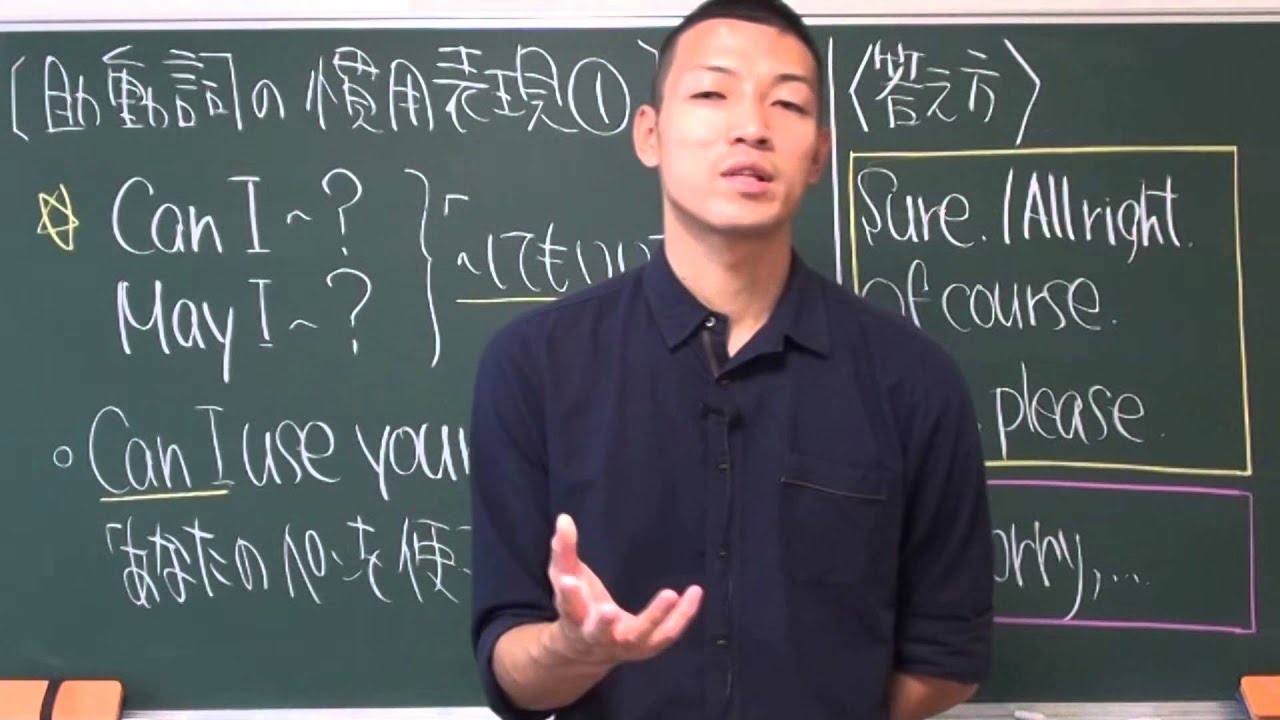 中2英語 助動詞 慣用表現 can i may i オンライン