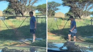 Dad shows off his 11-year-old automatic gate opener #shorts