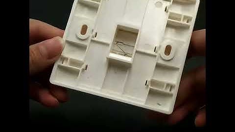 Face plate 86*86 type 1 port PE with keystone Jack panel