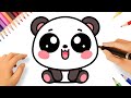 HOW TO DRAW A CUTE PANDA EASY ????❤️