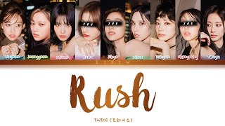 TWICE || RUSH but you are Sana, Jihyo & Chaeyoung (Color Coded Lyrics Karaoke)