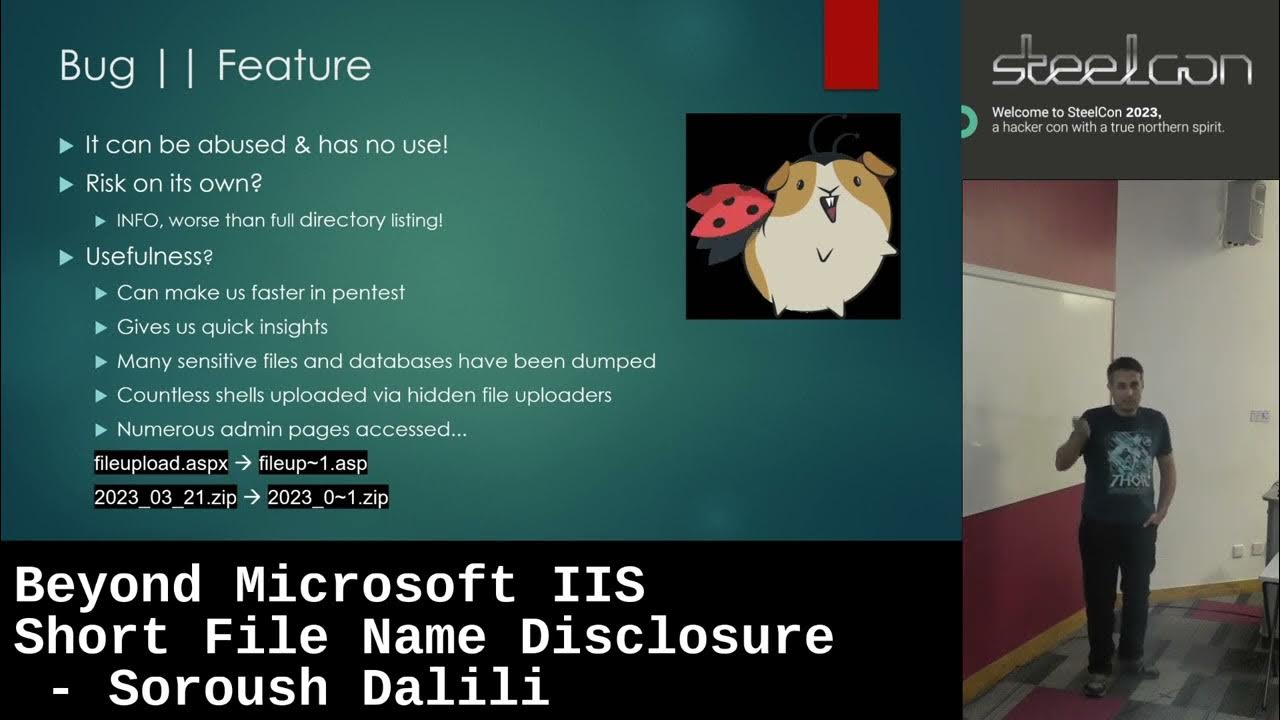 Beyond microsoft iis short file name disclosure by soroush dalili youtube