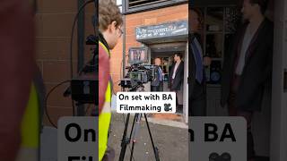 On set with BA Filmmaking