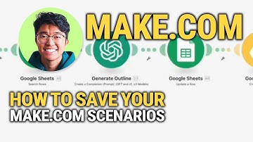 How To Save Your Make.com Scenarios: Quick Guide!