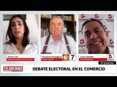 Elecciones 2021: Debate entre Fernando Rospigliosi y César Gentille | El Comercio | VideosEC