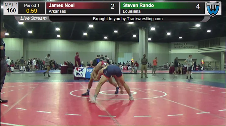 1374 Junior Men 160 James Noel Arkansas vs Steven ...