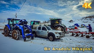 Zor Şartlarda Nadas//Kar fırtınası Başladı 2023 Son Videosu