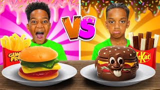 CHOCOLATE VS CANDY FOOD CHALLENGE