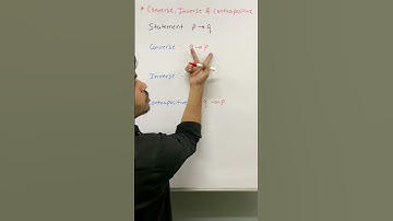Converse, Inverse, Contrapositive  #maths #mathshorts #shortsviral #hscmaharashtraboard #mathstricks