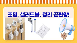 조명/샐러드볼/수납/샤워기/전선정리! 쿠팡 쇼핑 꿀템 리뷰 (영상)