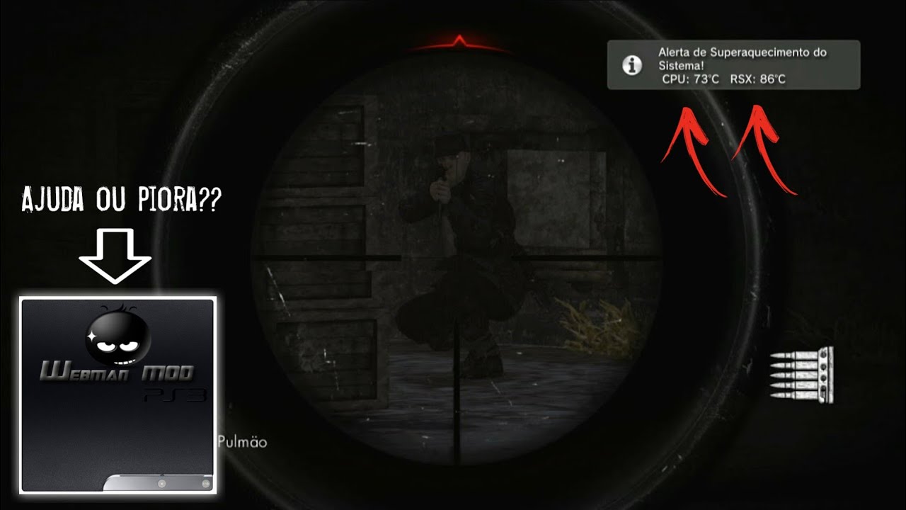 COOLER do PS3 em syscon com e sem WEBMAN MOD | Hora do teste!!