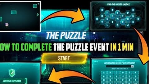 THE PUZZLE EVENT FREE FIRE || HOW TO COMPLETE THE PUZZLE EVENT || MOCO PUZZLE EVENT FREE FIRE ||