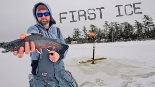 FIRST FRIGGIN' ICE DUDE! Brook Trout