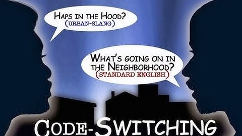 Linguistic Code Switching?