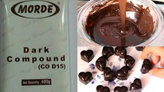 How To Melt Compound Chocolate Perfectly using both stove & microwave/How to make homemade chocolate